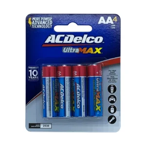AC Delco بطاريات الترا ماكس قلوية AA – 4 حبات